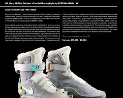 Image of futuristic selflacing sneakers