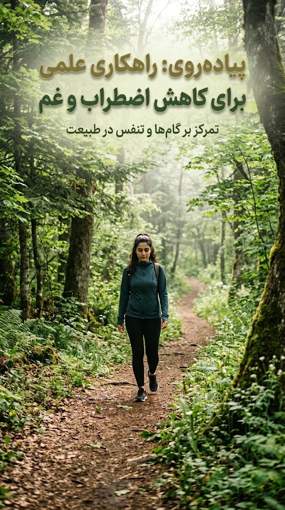 پیاده‌روی؛ راهکاری علمی برای کاهش اضطراب و غم