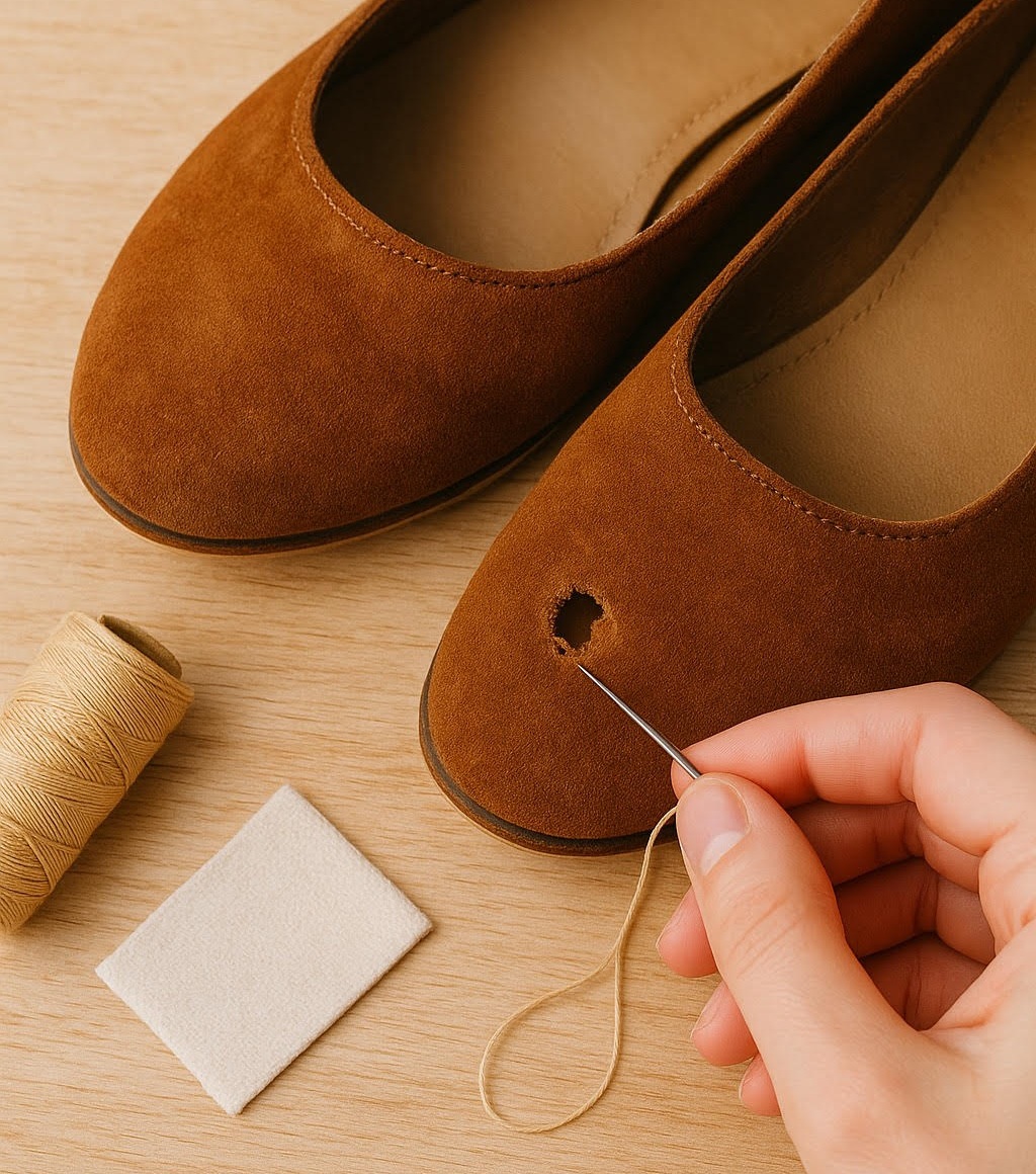 راهکارهای خانگی برای تعمیر کفشی که سوراخ شده