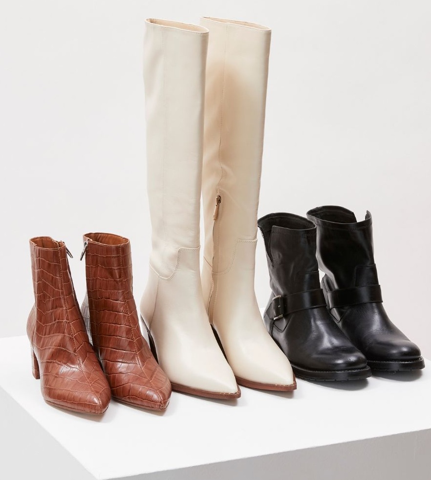 جدول مقایسه تخصصی انواع بوت زنانه