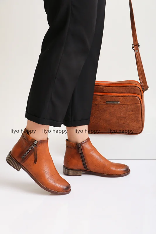 بوت دخترانه عسلی شیک