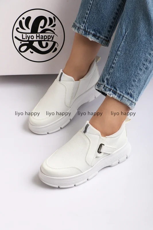 نیم بوت سفید زنانه