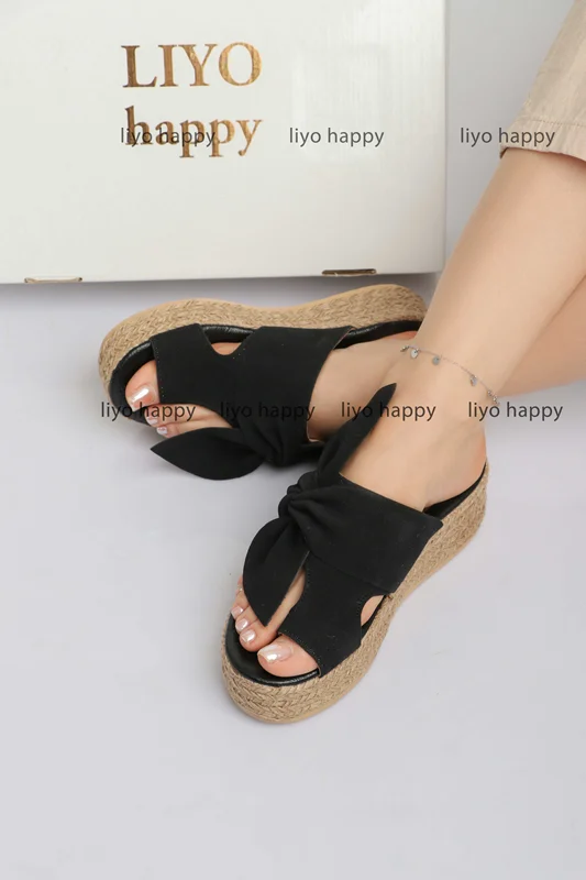 اسلیپر مشکی لژدار زنانه و دخترانه