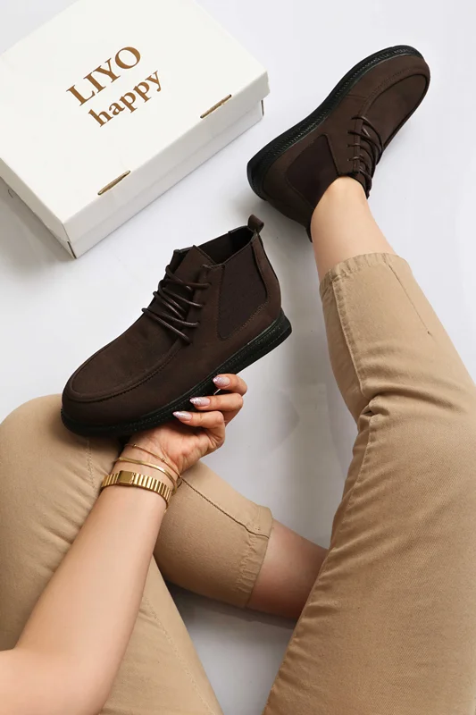 نیم بوت قهوه ای