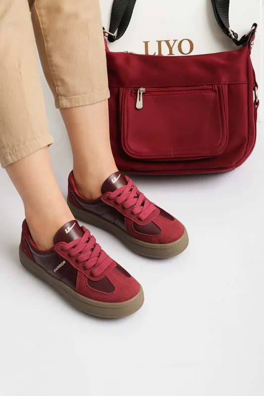 ونس زرشکی زنانه | ونس زرشکی دخترانه | کفش زرشکی زنانه | کفش زرشکی دخترانه