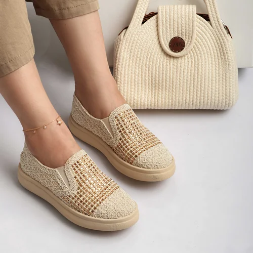 کفش کالج نگینی کد 2345