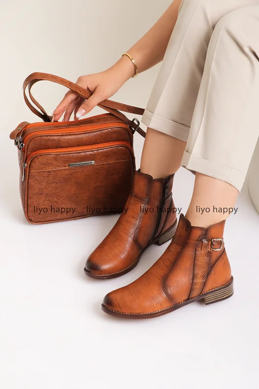 بوت دخترانه عسلی جدید